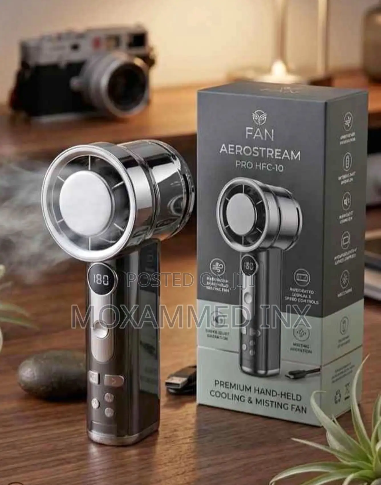 Aerostream Pro HFC-10 Handheld Cooling and Misting Fan.