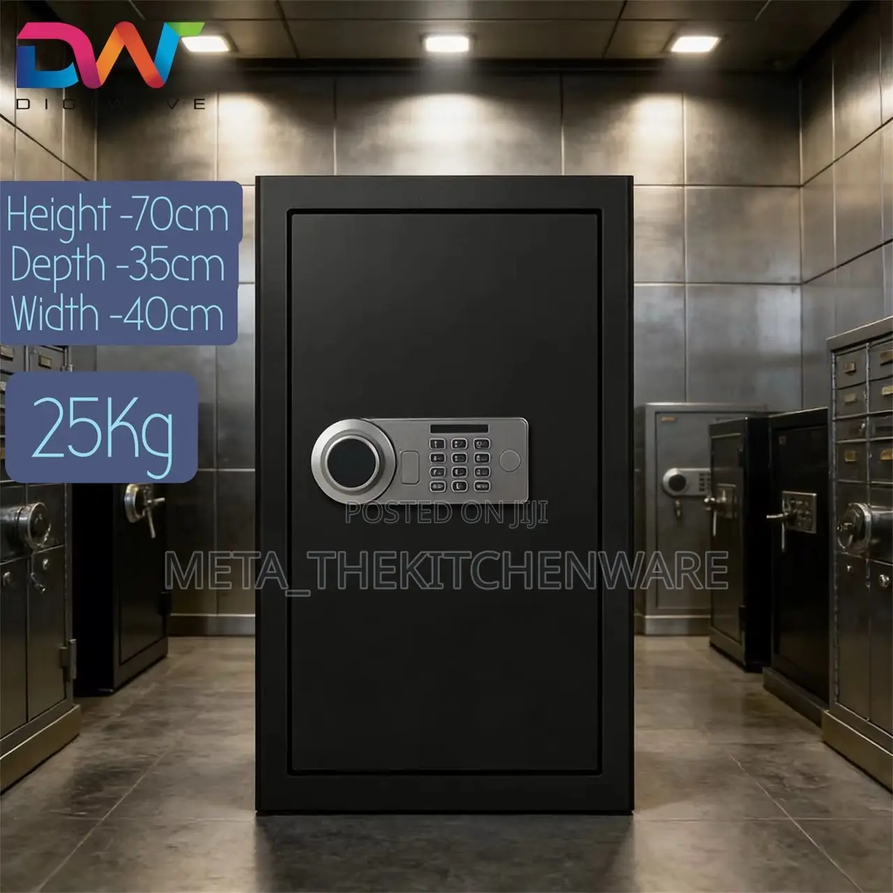 Large Electronic Fireproof Code Digital Security Safe Lock Box 25kg
