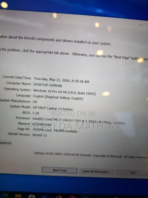 Laptop HP Envy X360 13z 8GB Intel Core i7 SSD 256GB