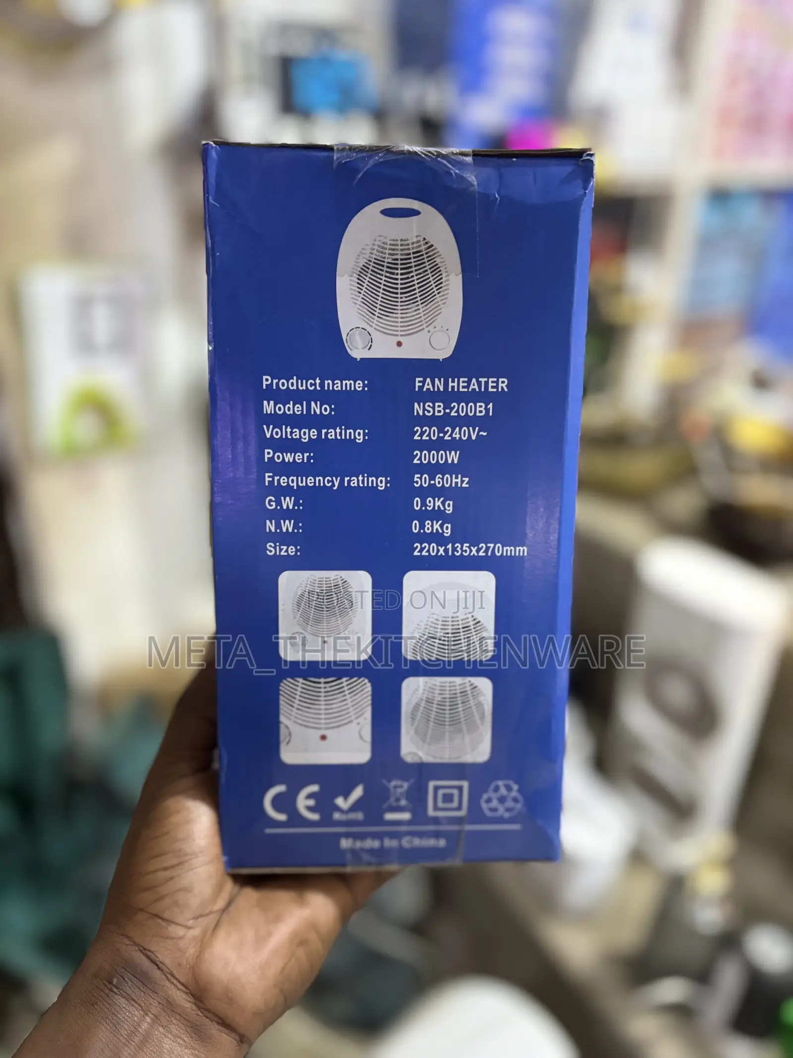 Portable Electric Fan Heater 2000w