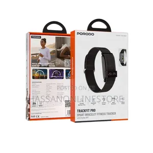 Porodo Trackfit Pro Smart Bracelet Fitness Tracker With Display App