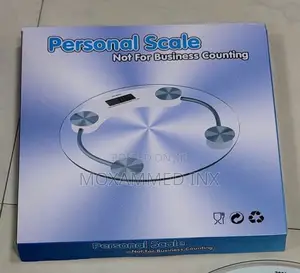 Round Digital Bathroom Scale Featuring Tempered Glass 180kg Max