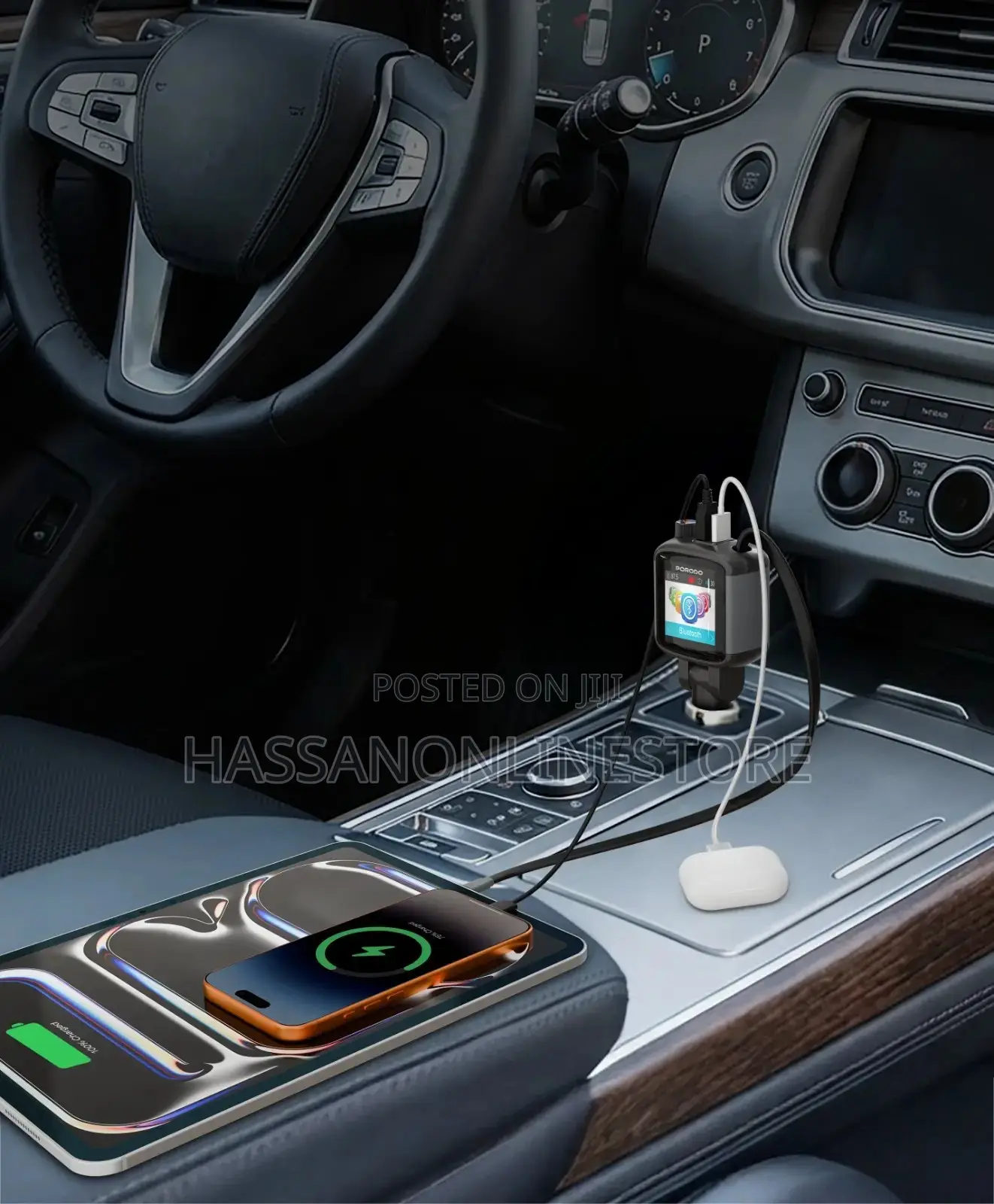 Porodo Voltrush Multi-Port Usb Car Charger