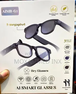 Aimb-G1 Ai Smart Glassesfeaturing a Built-in Camera for Hands