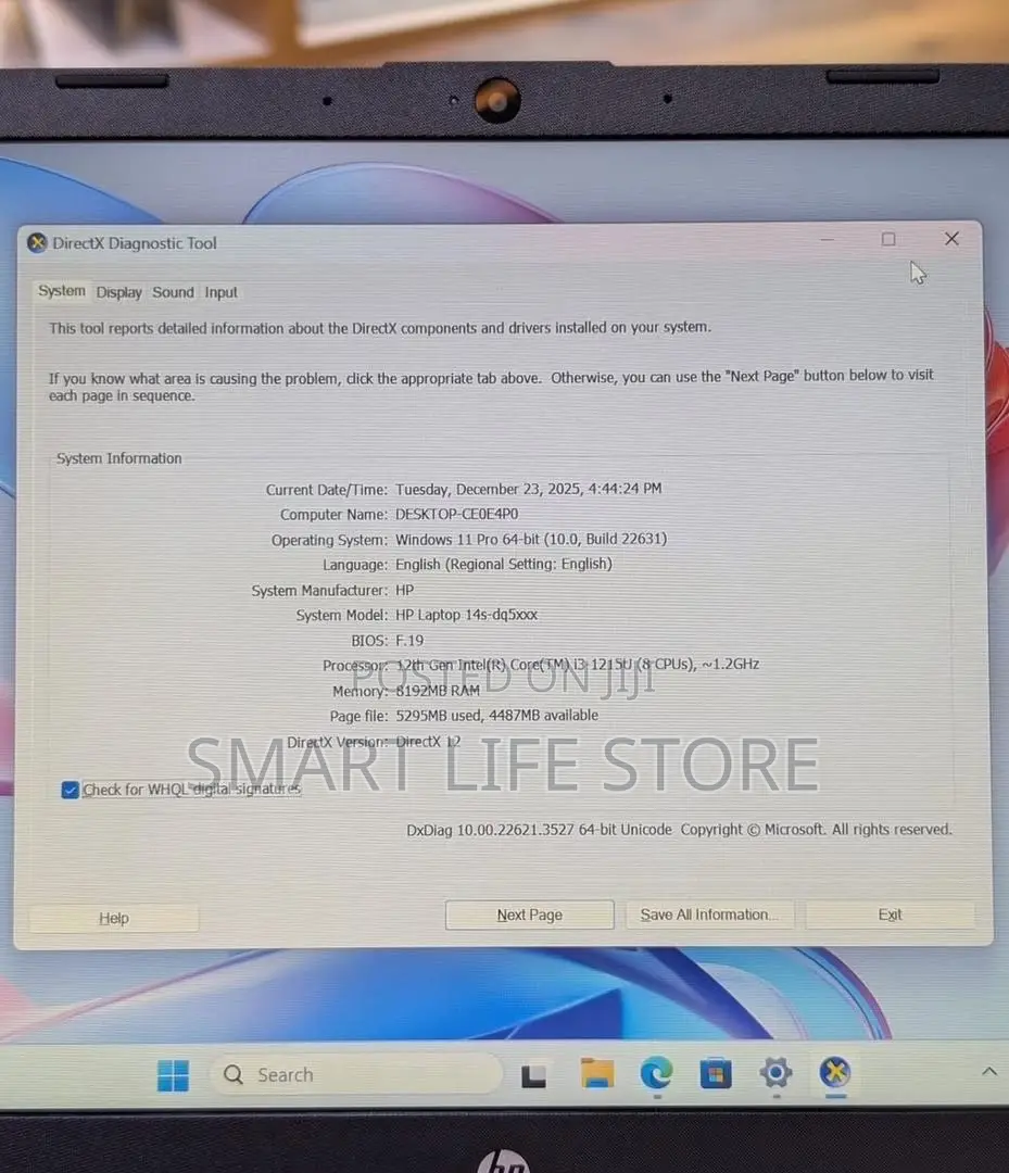 New Laptop HP 14S 8GB Intel Core i3 SSD 256GB