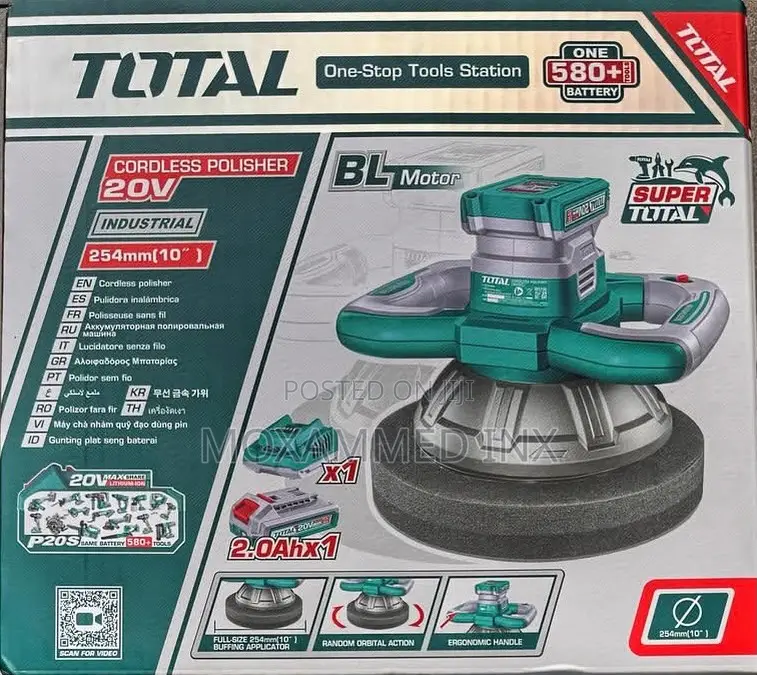 Total Cordless Polisher With a 254mm (10-Inch) Disc