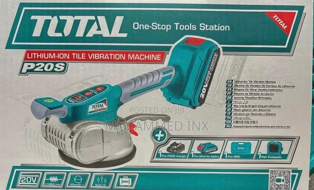 Total 20v Lithium-Ion Tile Vibration Machine12-Speed