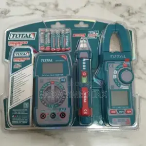 Total Tools 3-Piece Electrical Test Kitfeaturing a Multimeter