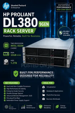 Server HP ProLiant DL380 Gen9 32GB Intel Xeon HDD 1T