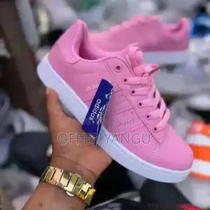 Pink Adidas Superstar Sneakers