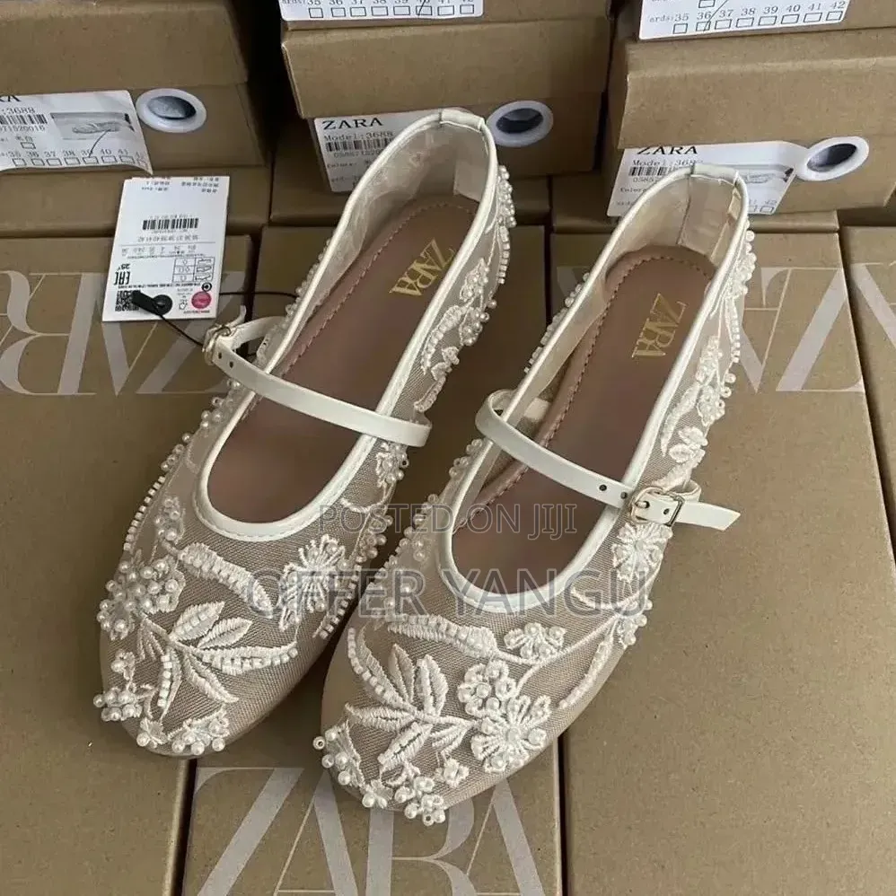 Zara Embroidered Pearl