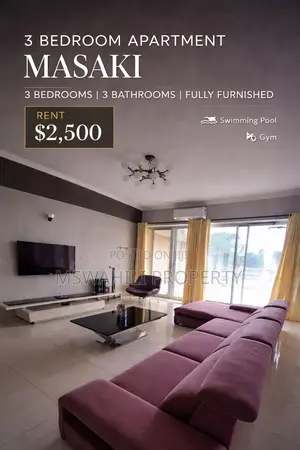 Furnished 3bdrm Apartment in Masaki for rent