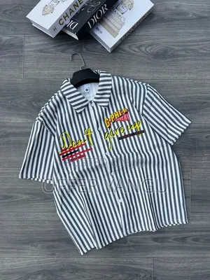 Unisex Shirts Striped Button-Up