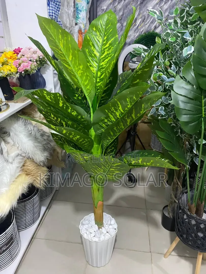 Jipatie Mti Mzuri Wa Kijani (Artificial Plant) Full Set Na Pot