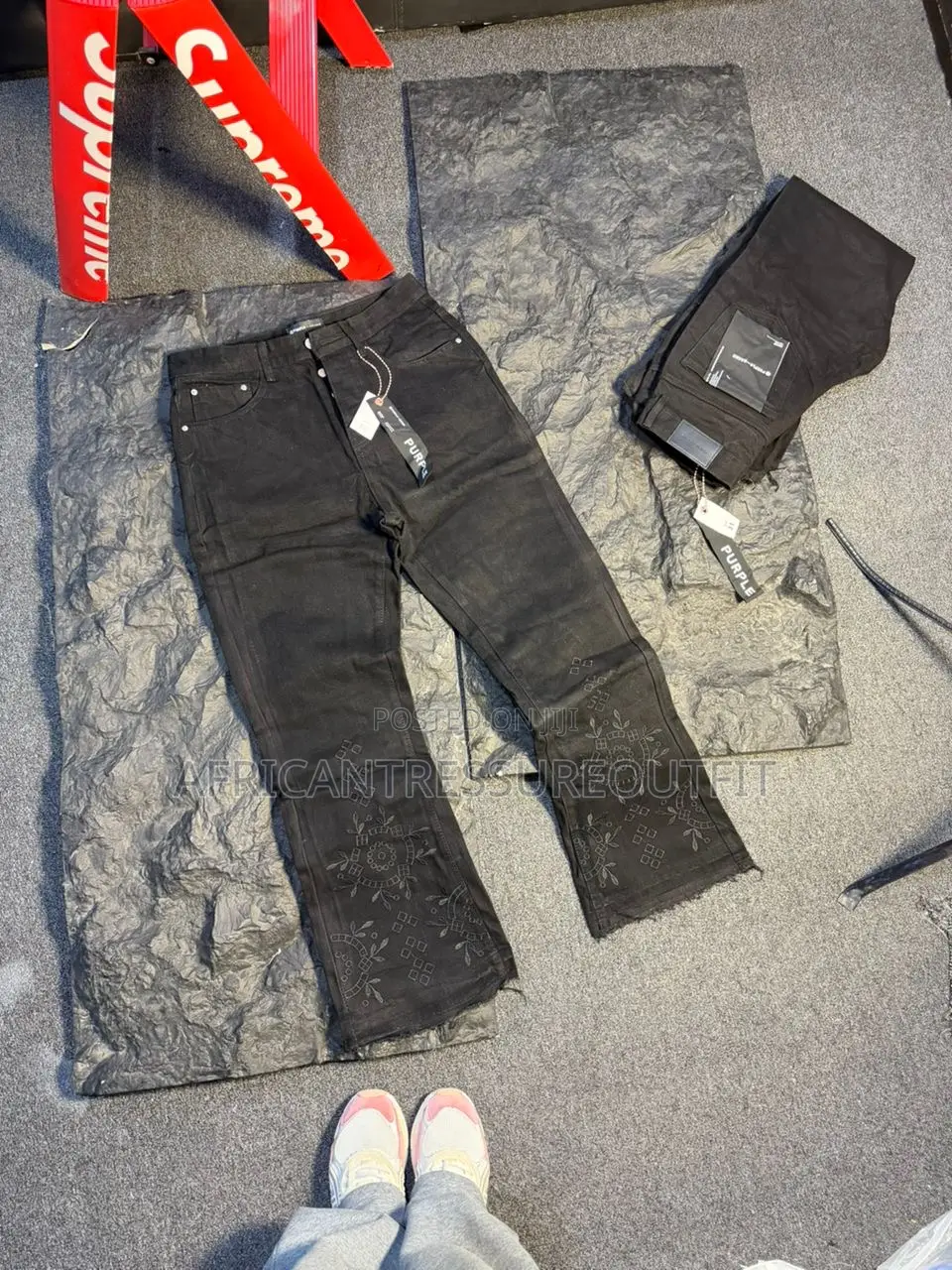 Balenciaga Wide Legs Jeans Collection Available