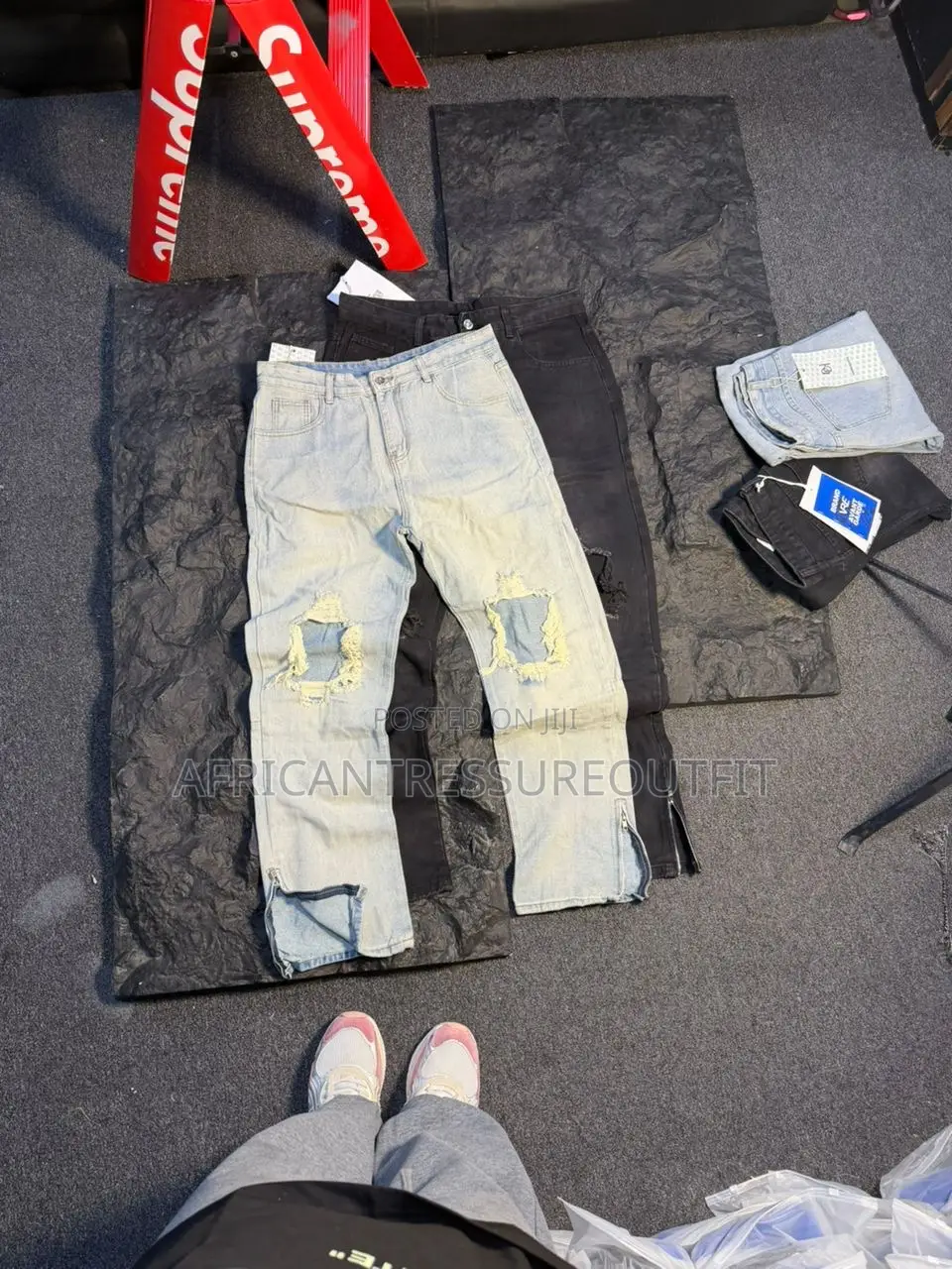 Balenciaga Wide Legs Jeans Collection Available