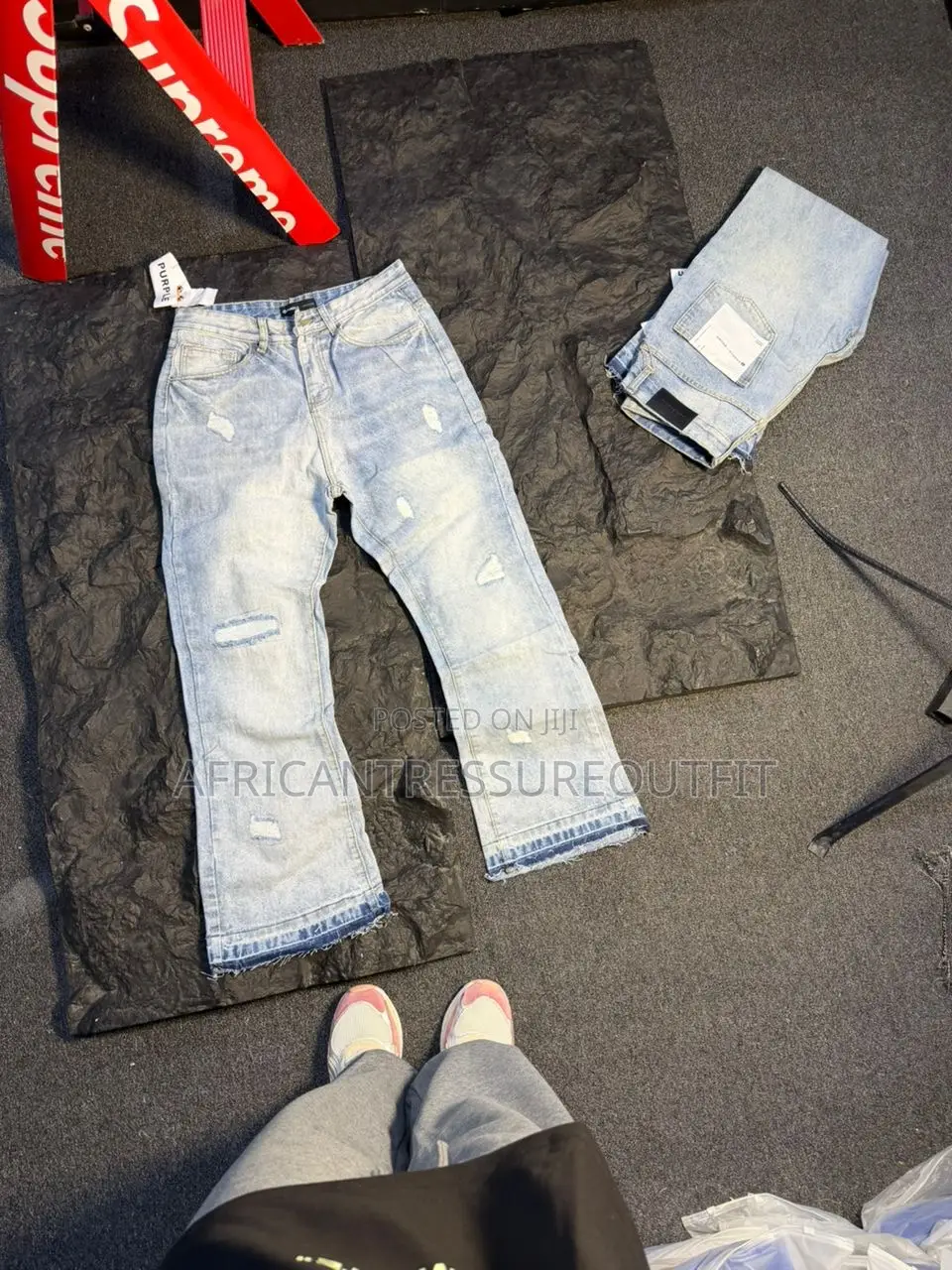 Balenciaga Wide Legs Jeans Collection Available
