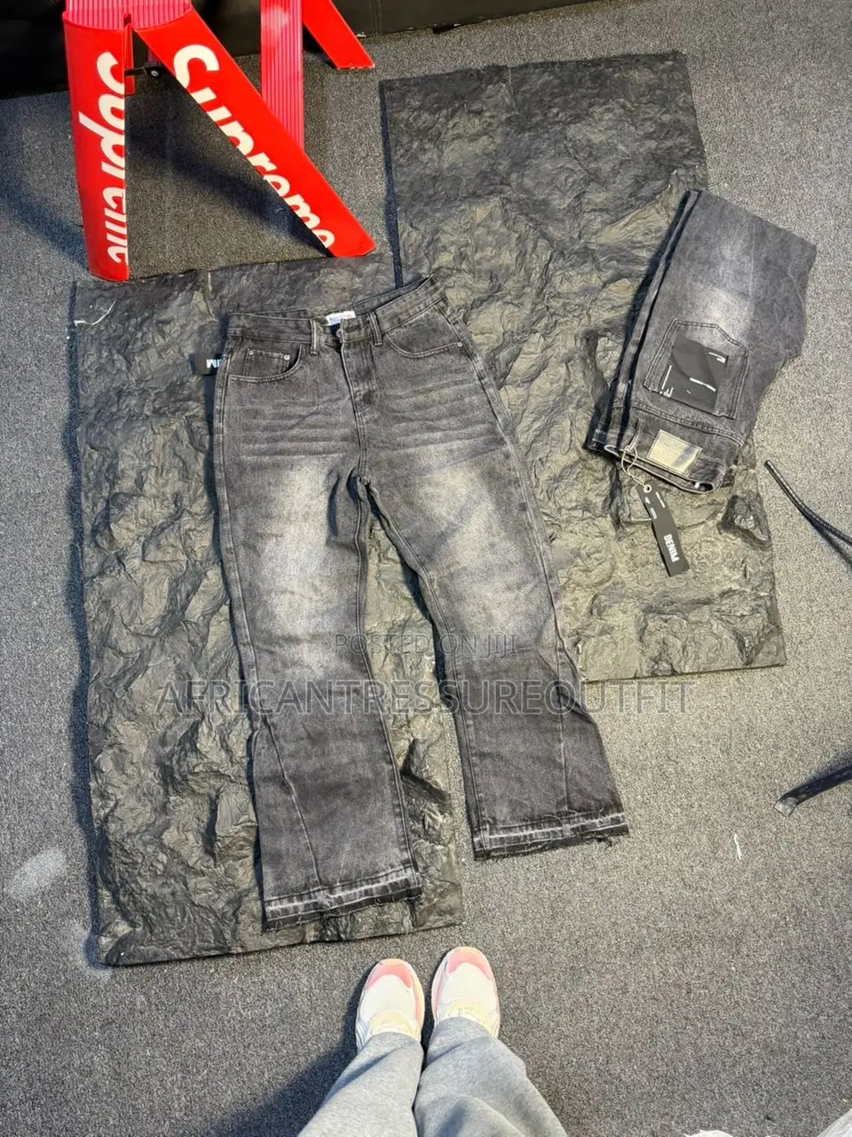 Balenciaga Wide Legs Jeans Collection Available