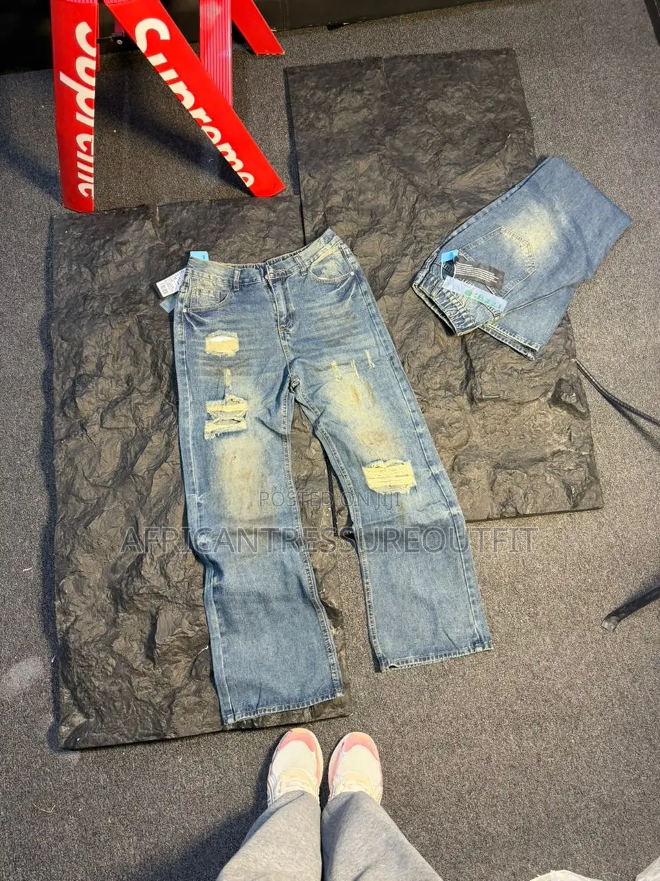 Balenciaga Wide Legs Jeans Collection Available