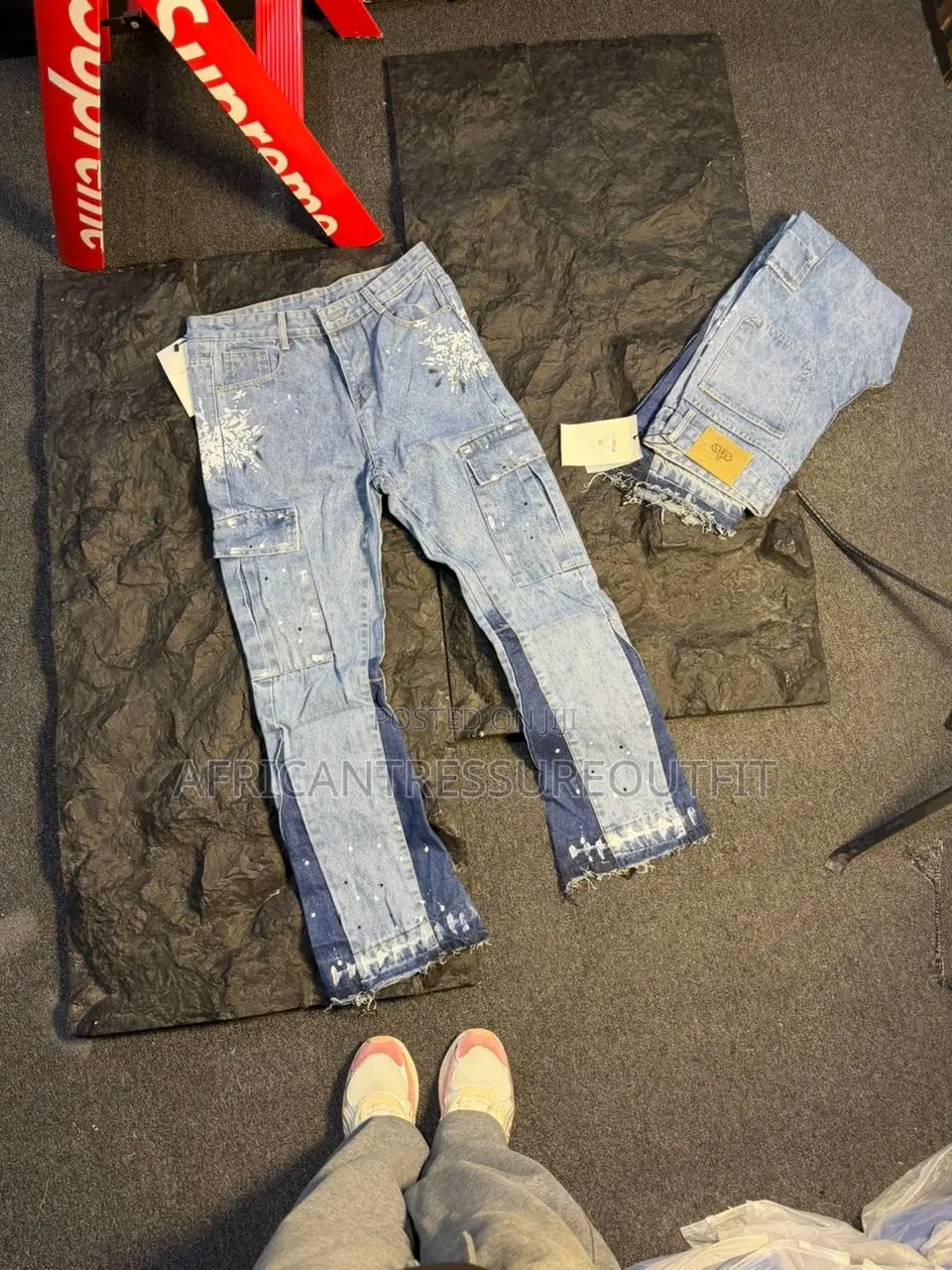 Balenciaga Wide Legs Jeans Collection Available