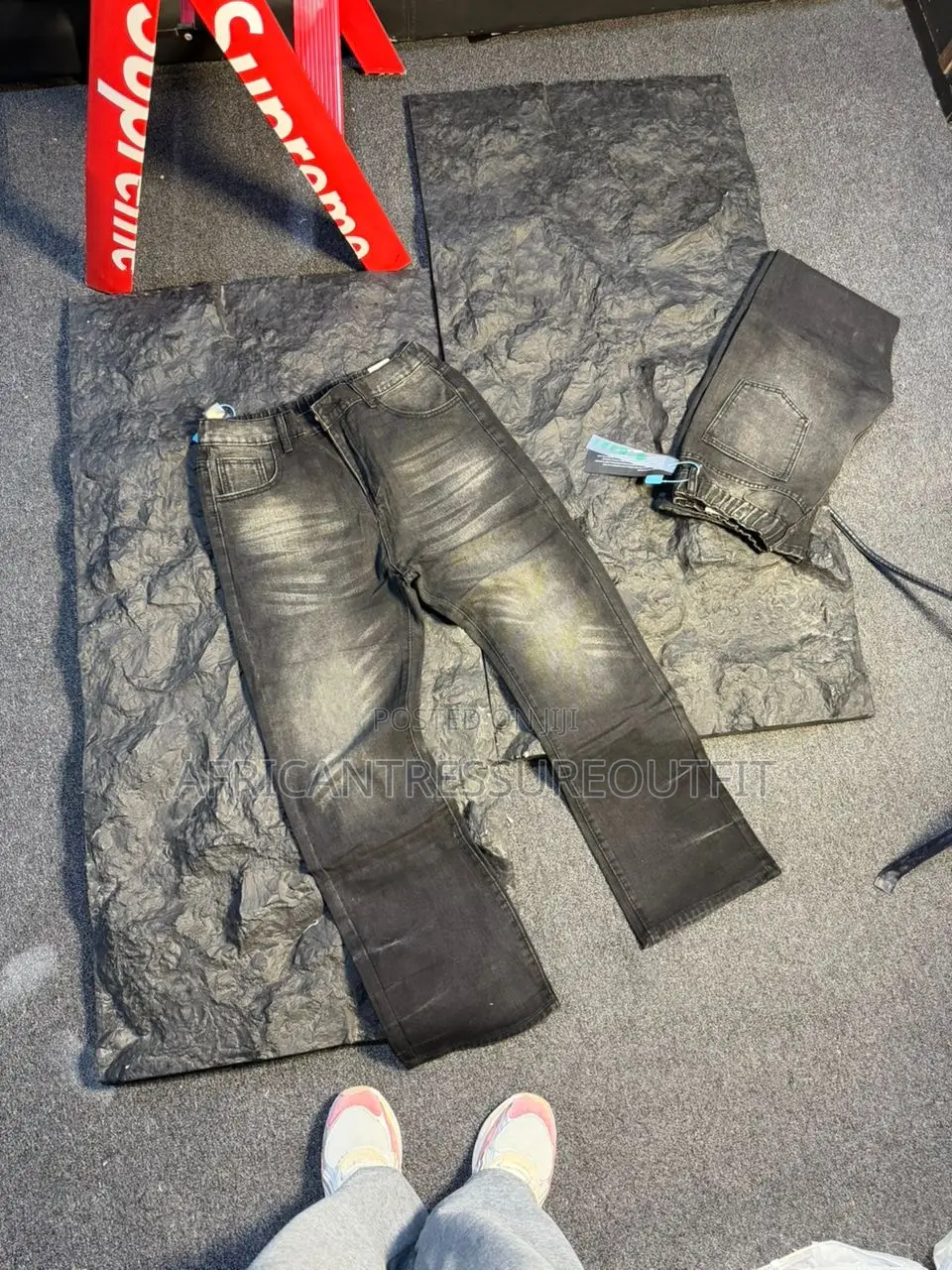 Balenciaga Wide Legs Jeans Collection Available
