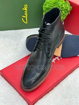 Men's Leather Shoes or Boots Leathered for Male or Men's