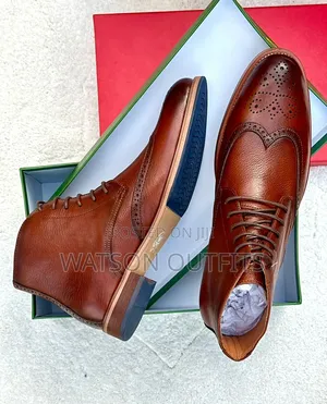 Men's Leather Shoes or Boots Leathered for Male or Men's
