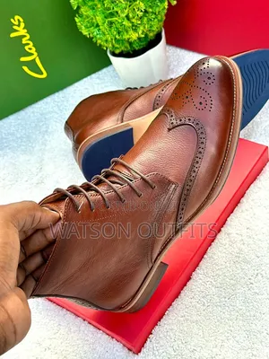 Men's Leather Shoes or Boots Leathered for Male or Men's