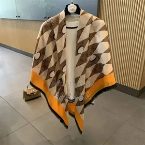 130 Cm Cotton Linen Square Scarf