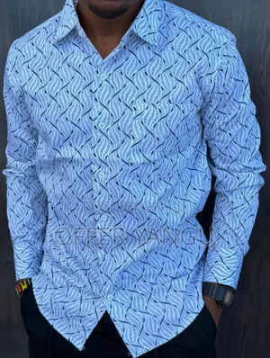 Floral Pattern Men Long Sleeve Shirts