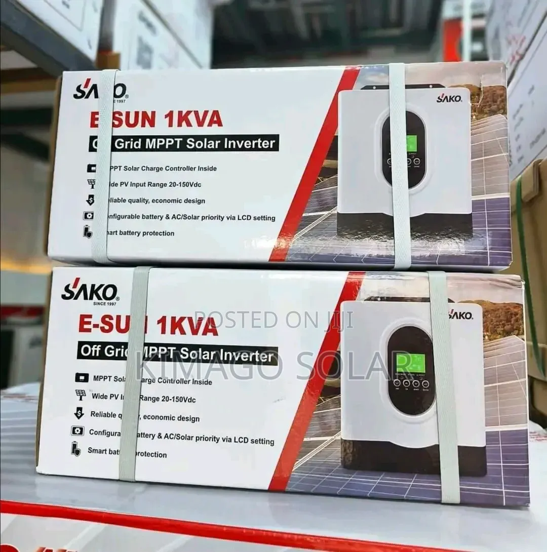 Inverter Mpya Ya Solar E Sun 1kva 850w 40a MPPT Betri 12v