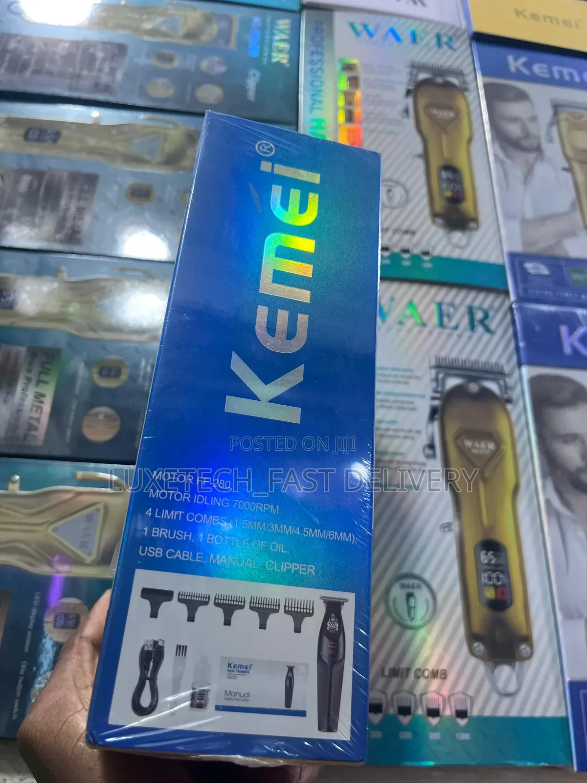 Kemei Km-1772 Professional Hair Detail Trimmer and Grooming (Recharge)