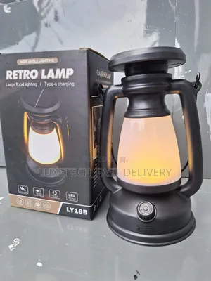 Retro Led Camping Lantern Rechargeable Solar Light Outdoor Lamp