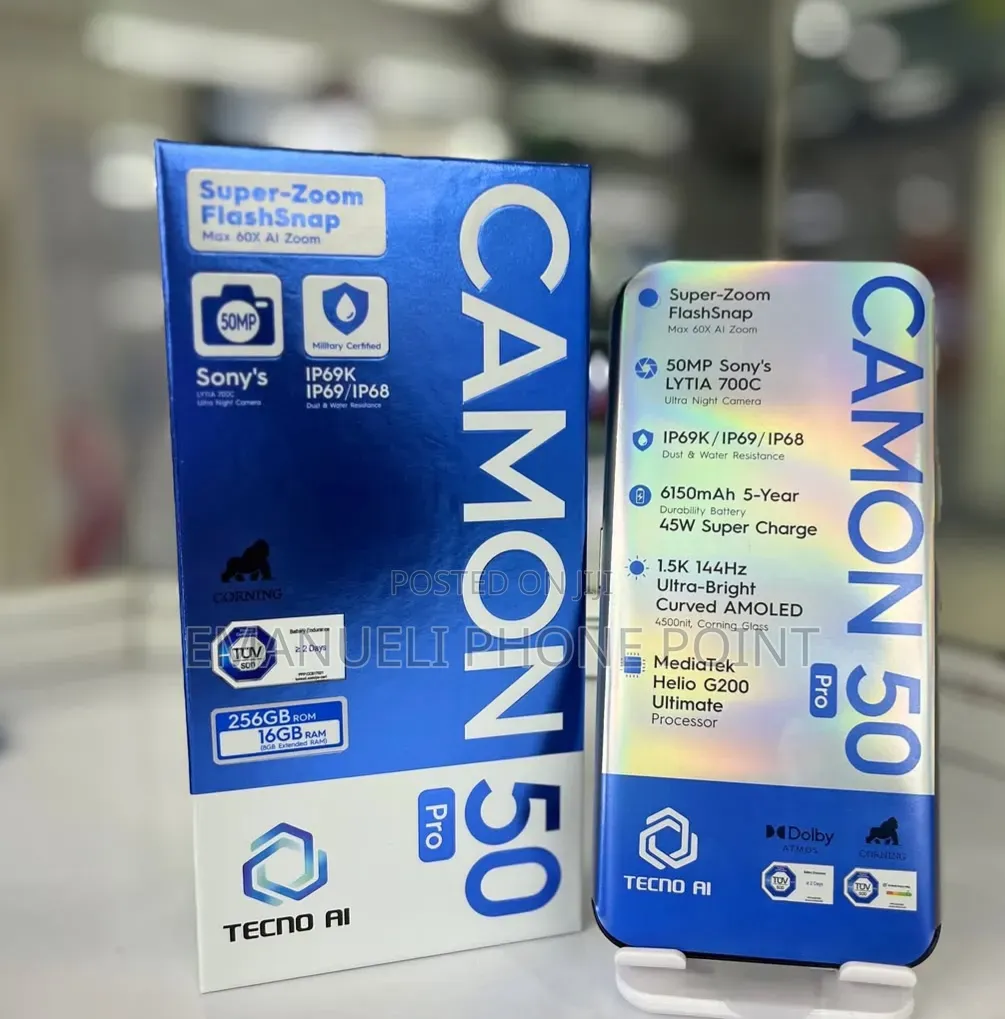 New Tecno Camon 50 Pro 256 GB Gray
