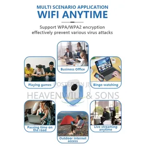 Universal Pocket Wifi Router–300mbps | 10 Users | Battery 10 Hours