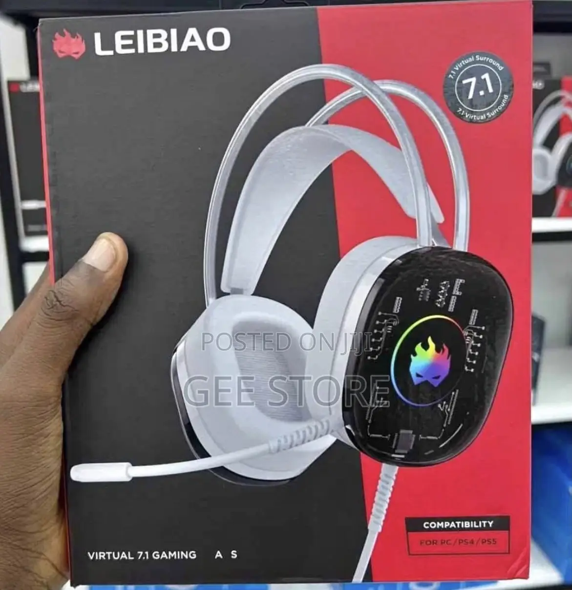 Leibao L001 Virtual 7.1 Gaming Headset With RGB Lighting