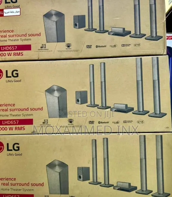 Lg Home Theater*Model No ; LHD 657power; 1000watts Bluetooth