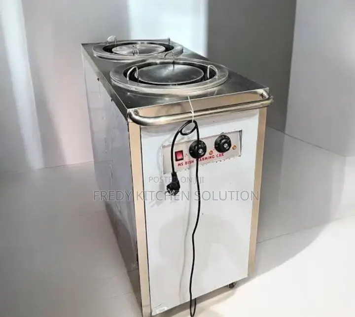 Double Head Commercial Plate Warmer Cart