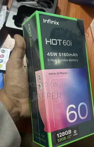 New Infinix Hot 60i 128 GB Black