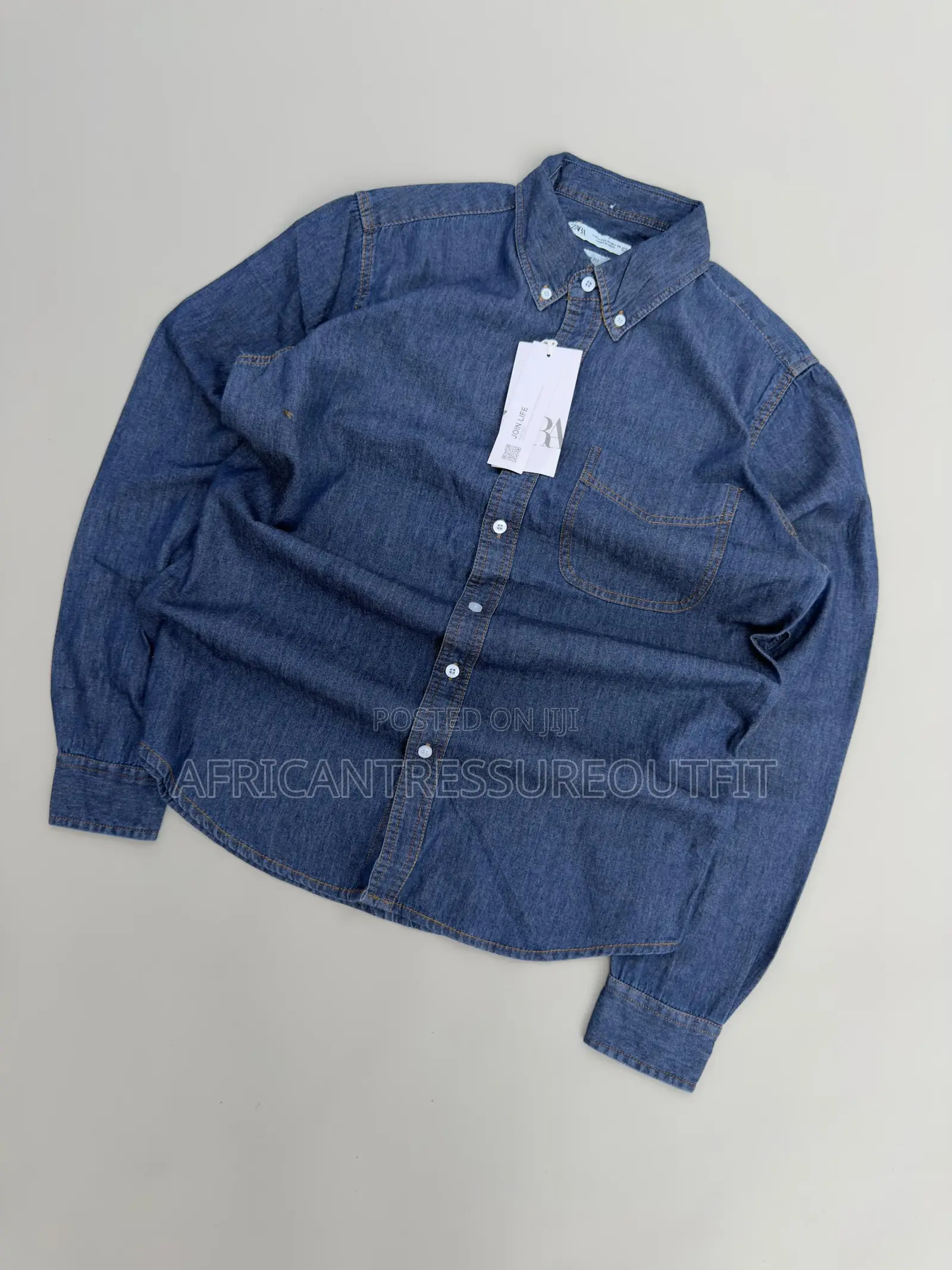 Zara Join Life Long-Sleeves Denim Shirts