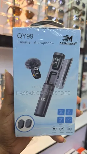 Qy99 Dual Wireless Lavalier Microphone With Active Noise Cancellation