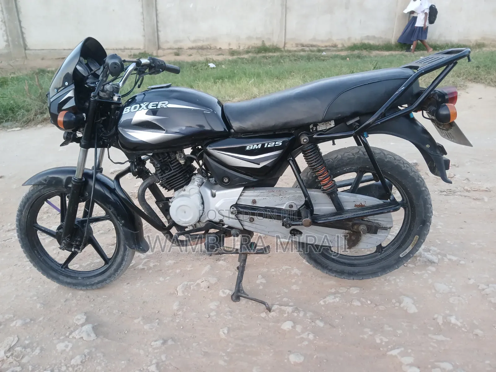 New Bajaj Boxer 125 2025 Black