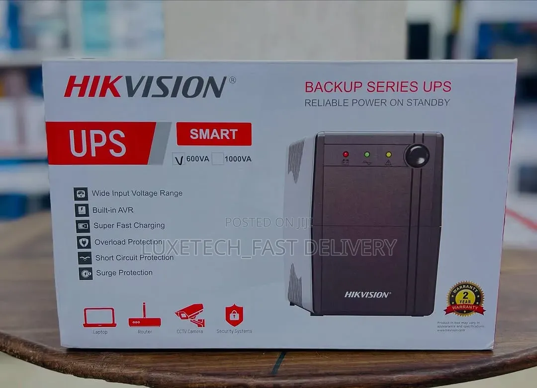 Hikvision Backup Smart Ups 600va / 360w