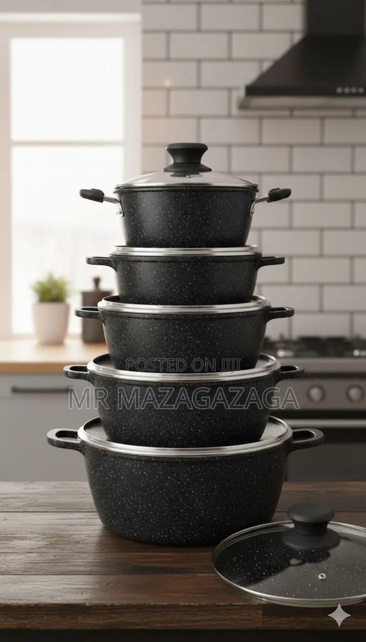 Hot Chef 5-Pieces Non-Stick Cookware Set