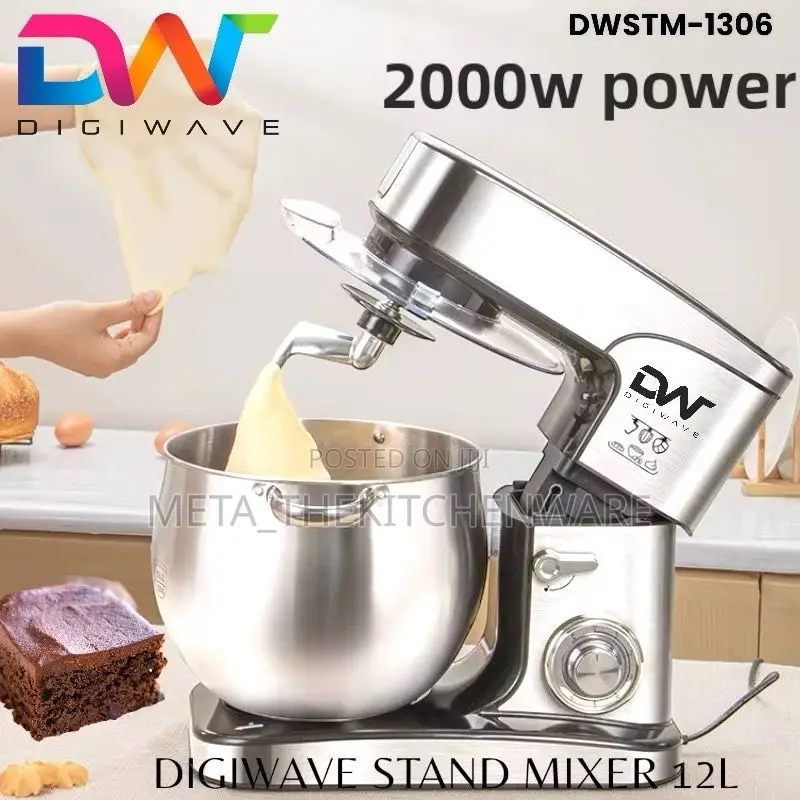 Digiwave Stand Mixer 2000w 12l Dw-STM-1306