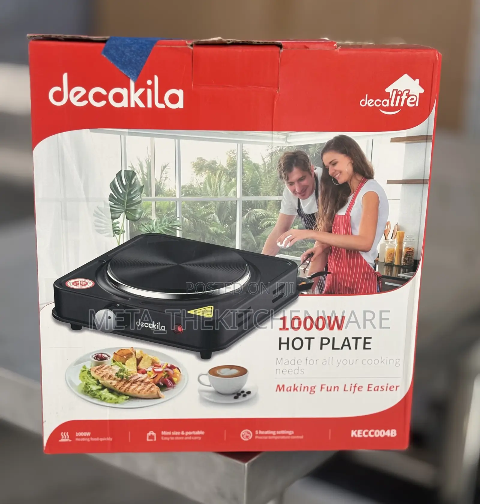 Decakila Hot Plate Single 1000w Kecc004b