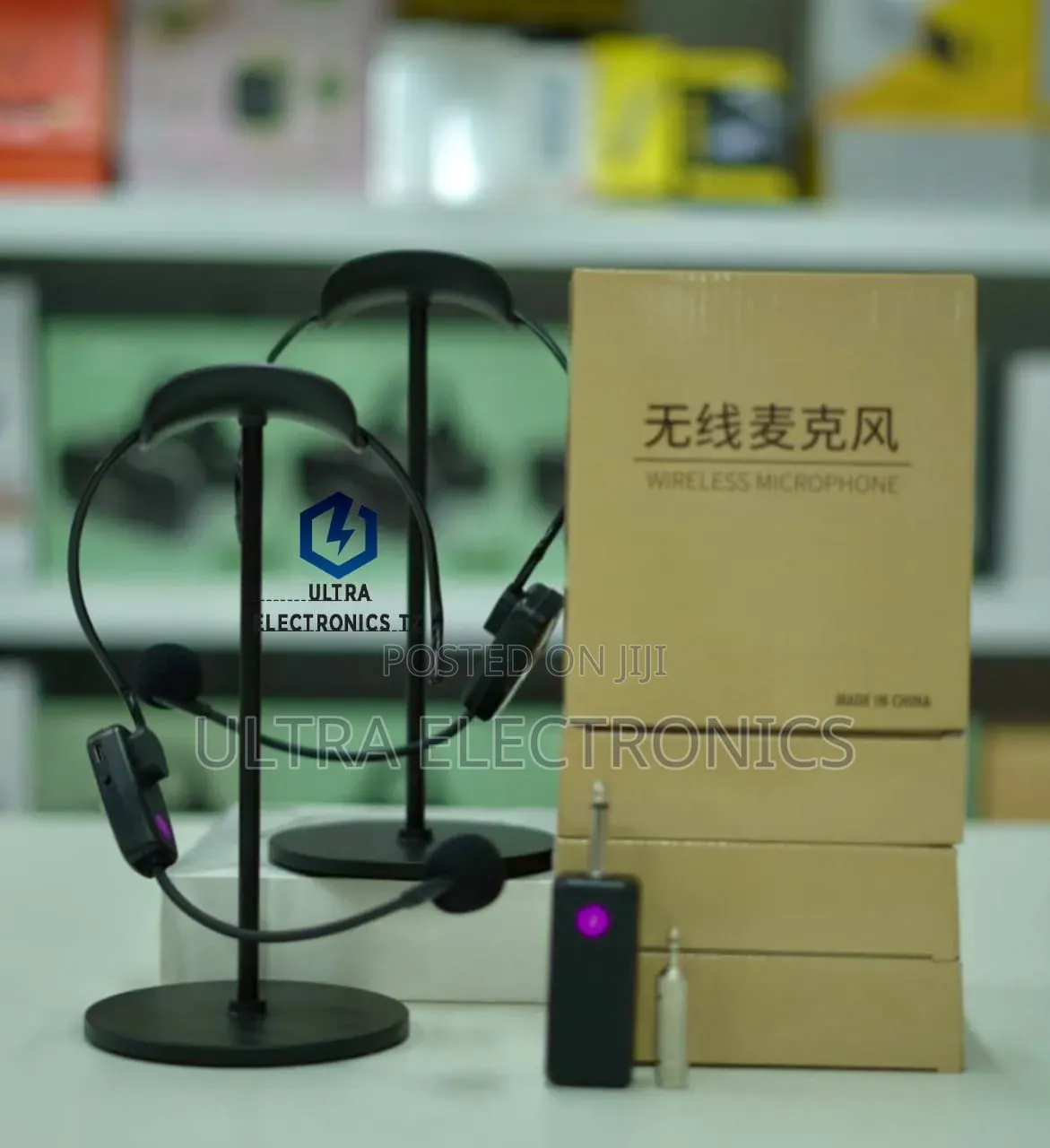 Professional Wireless Headset Microphones Double Set for Various Use