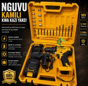 Epica Star Drill Ya Umeme Cordless Drill Ya Betri/ Battery 21v Li-Ion