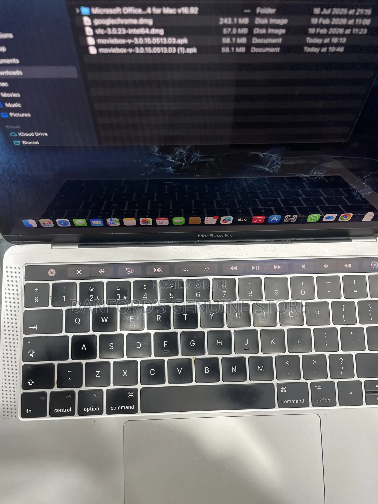 Laptop Apple MacBook Pro 2017 16GB Intel Core i7 SSD 256GB