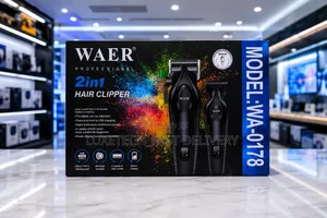 Waer Professional 2-in-1 Hair Clipper and Trimmer Set Wa-0178